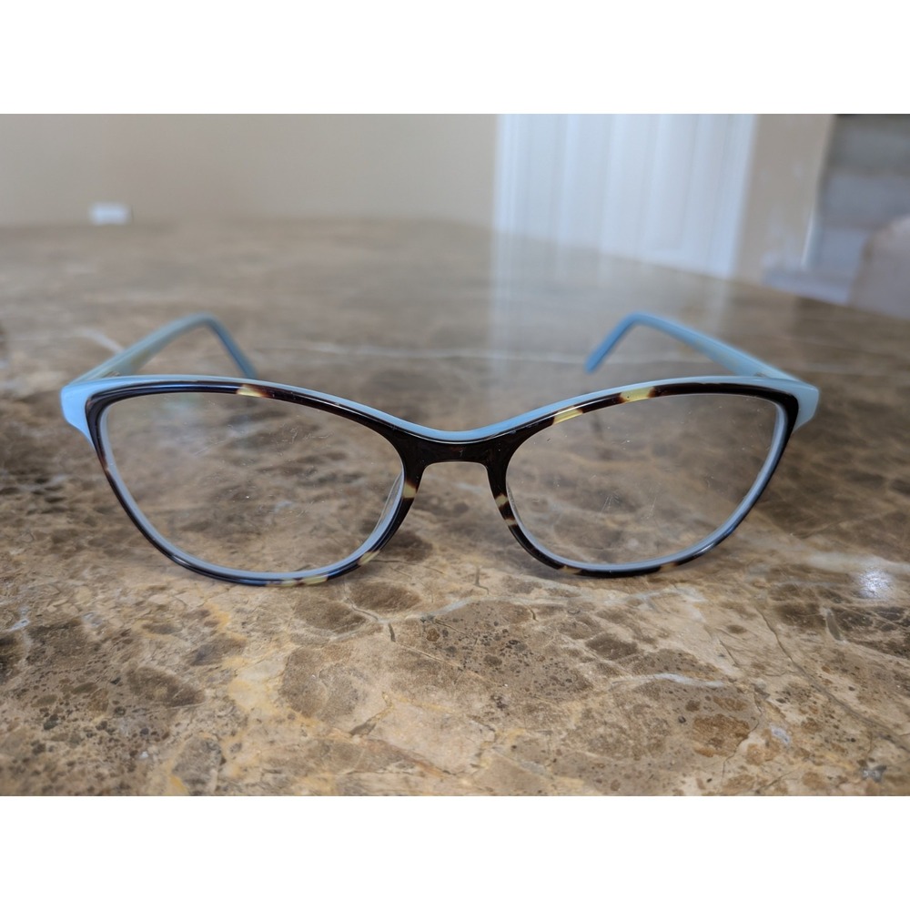 Vera Wang Eyeglasses, Frames Only, V912 TO, 52-17-135, Plastic, Brown Tort/Blue